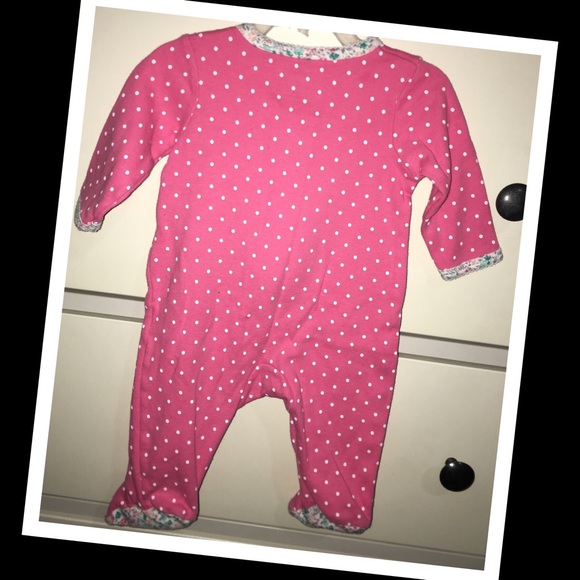 3/$20 •Carter’s baby girl 3m pink polka dot sleeper✨EUC✨ - Picture 2 of 2
